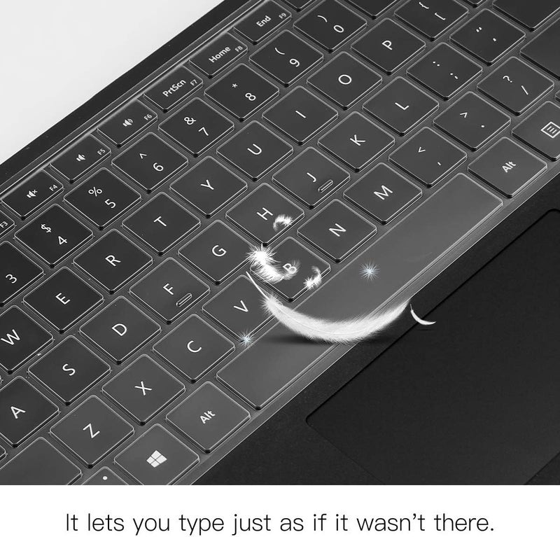 CaseBuy Microsoft Surface Keyboard Cover - Ultra Thin Transparent Skin, Accessory for Surface Pro 7, 6, 5, 4 - US Layout - Image 5